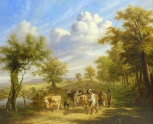 SMITH William 1813-1859,Driving Cattle on a Country Lane,1848,David Duggleby Limited GB 2019-06-07