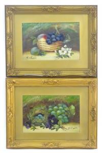 SMITH William Harding 1848-1922,A pair of still life studies, one with fruit, f,Claydon Auctioneers 2021-08-04