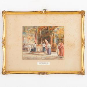SMITH William Harding 1848-1922,Interno del Battistero di Padova,Wannenes Art Auctions IT 2023-09-25
