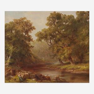 SMITH William Russell 1812-1896,Sketching Along the Wissahickon,1874,Freeman US 2022-06-07