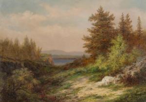 SMITH Xanthus Russell 1838-1929,Landscape - Seashore,1918,Hindman US 2023-10-20