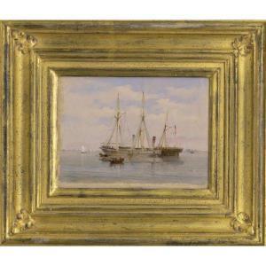 SMITH Xanthus Russell,U.S. GUNBOAT "SENECA" AT THE BOMBARDMENT OF PORT R,Sotheby's 2011-01-21