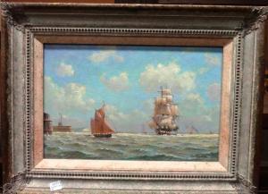 SMITHEMAN S. Francis 1800-1900,A Barque lowering her sails entering N,Bellmans Fine Art Auctioneers 2017-12-05