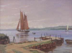 SMITHEMAN S. Francis 1800-1900,River scene,Burstow and Hewett GB 2017-02-01