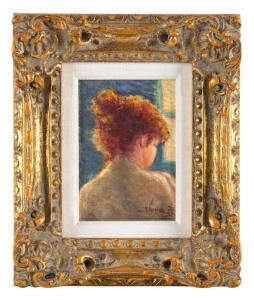 SMITHKIN Ilona 1920,Portrait of a red-headed woman,Eldred's US 2024-03-13