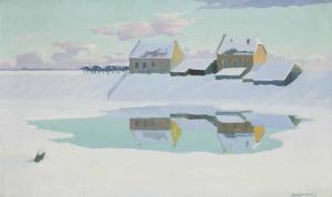 SMORENBERG Dirk 1883-1960,A snow covered landscape,1919,Christie's GB 2012-03-13