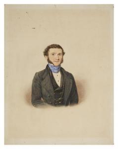 SMYTH Emily 1850-1874,Portrait d homme au foulard bleu,Tradart Deauville FR 2020-03-29