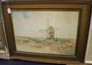 Smyth Harrison,View of a Windmill,Tooveys Auction GB 2017-11-01