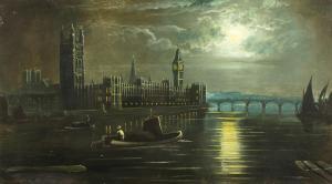 SMYTHE Ansdele,A view of the Thames with St. Pauls and a view of ,John Nicholson GB 2020-11-04