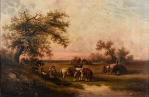 SMYTHE Edward Robert 1810-1899,Gypsy Encampment, Autumnal Day,Capes Dunn GB 2024-04-03