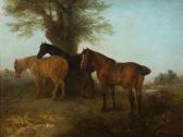 SMYTHE Edward Robert 1810-1899,Horses sheltering under a tree,Bonhams GB 2009-12-03