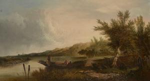 SMYTHE Leslie E B,Boatman on a tranquil river shore,Rosebery's GB 2020-10-17