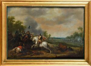SNAYERS Pieter 1592-1667,Choc de cavalerie,Osenat FR 2022-03-19