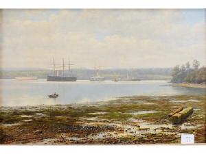SNELL A,LOW TIDE IN THE HAMOAZE,1899,Eldred's US 2013-11-21