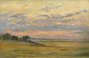 SNELL James Herbert,Sonnenuntergang bei Cley next the Sea in Norfolk m,Galerie Bassenge 2019-05-30