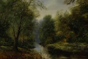 SNELL PETER 1935,river through woodland,Criterion GB 2022-12-21