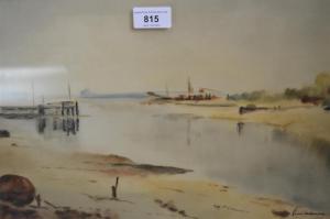 SNELLING John 1943,estuary scene,Lawrences of Bletchingley GB 2022-07-19