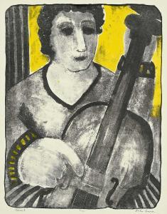 SNOW John Harold Thomas 1911-2004,Cellist #9/20,1963,Levis CA 2024-03-09