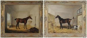 SNOW John Wray,A pair: Bay Hunter with Horse Tack in a Loose Box ,Brunk Auctions 2018-05-12