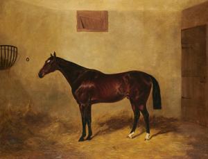 SNOW John Wray 1801-1854,PORTRAIT OF A HUNTER IN A STABLE,1840,Mellors & Kirk GB 2019-06-26