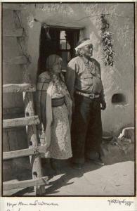 SNOW Milton 1905-1986,Hopi Man and Woman, Sichomovi,1937,Santa Fe Art Auction US 2021-09-11