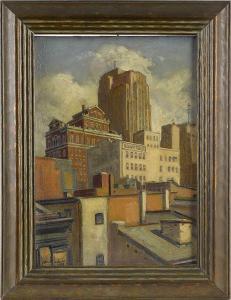 SNYDER Clarence 1873-1948,cityscape,Pook & Pook US 2014-09-10