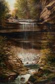 SNYDER William McKendree 1849-1930,Forest Waterfall,Hindman US 2020-12-10