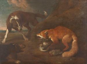 SNYDERS Frans 1579-1657,Fuchs, von Hunden attackiert,Hargesheimer Kunstauktionen DE 2011-02-12