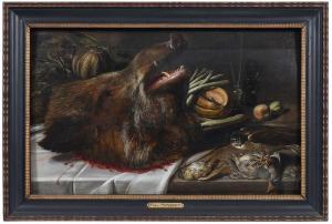 SNYDERS Frans 1579-1657,Nature morte with Boar's Head,Brunk Auctions US 2024-01-10