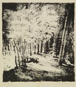 SOŁTAN Aleksander 1903-1994,W lesie, 1966 r.,Desa Unicum PL 2004-12-11