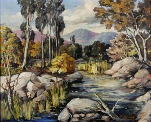 SOBIESKI W.J.D 1900-1900,View along a stream,1952,Bonhams GB 2011-05-22