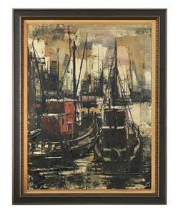 SOBOSSEK stanley 1918-1996,Canal Scene,New Orleans Auction US 2022-06-17