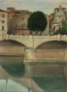SOCRATE Carlo 1889-1967,Ponte Mazzini a Roma,Bertolami Fine Arts IT 2023-12-15