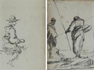 SOEHNEE Charles Frederic 1789-1878,étude d’’homme en pied,Tajan FR 2014-11-05