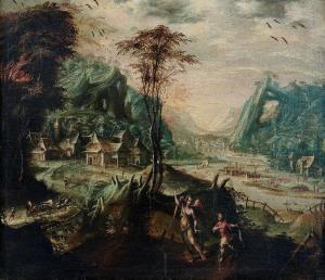 SOENS Jan 1547-1611,An extensive mountainous landscape with Tobias and,Bonhams GB 2021-10-26