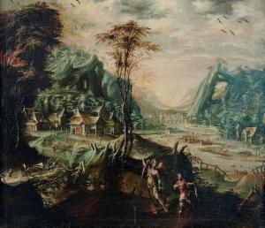 SOENS Jan 1547-1611,An extensive mountainous landscape with Tobias and,Bonhams GB 2021-04-15