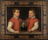 SOENS Jan 1547-1611,Autoritratto del pittore con i due figli,Finarte IT 2023-05-30