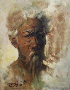 SOERONO 1914-2000,Portrait of a Dignified Man,1980,Sidharta ID 2019-08-03