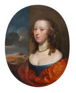 SOEST Gerard 1600-1681,Portrait einer Dame vor einer Landschaft,17th century,Lempertz DE 2023-11-18