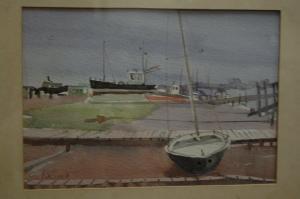 SOET arnold de,Harbour scene,Lacy Scott & Knight GB 2017-09-30