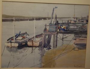 SOET arnold de,Rowing boats at harbour,Lacy Scott & Knight GB 2017-09-30