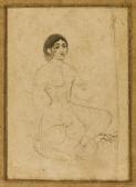 SOFRAKESH Bahram,A seated girl holding a flask,Sotheby's GB 2015-10-06