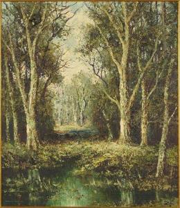 SOHLER Ludwig 1907-1998,Forest Pool,Susanin's US 2021-09-21