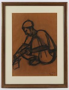 SOHN RETHEL Karl 1882-1966,Sitzender,1925,Von Zengen DE 2021-09-10