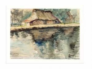 SOKOL Rudolf 1887-1956,Bauernkaten am Wasser,Historia Auctionata DE 2019-10-18