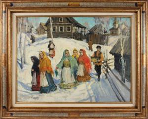 SOKOLOV Anatoly 1891-1971,Oil on Canvas,Nye & Company US 2023-03-09