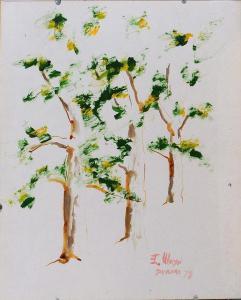 SOKOLOV Kirill 1930-2004,Tree study,1978,Mallams GB 2016-07-14