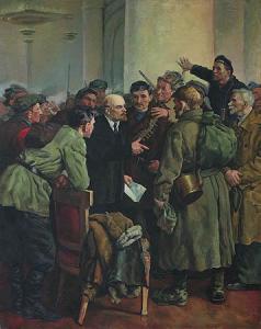 SOKOLOV Mikhail 1931,Lenin mit Revolutionären,Jeschke-Greve-Hauff-Van Vliet DE 2009-11-06