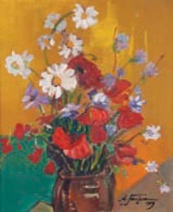 SOKOLOV Nikolai 1921,Bouquet de fleurs,1959,Aguttes FR 2011-10-24