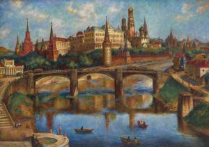 SOKOLOV Pavel Petrovich 1826-1905,View of the Moscow Kremlin,1925,MacDougall's GB 2020-05-16